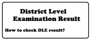 district level examination result