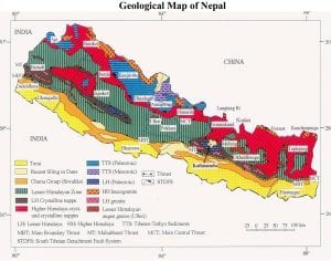 map of nepal