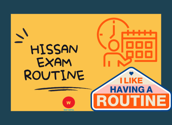 HISSAN Routine Grade 11 and Grade 12