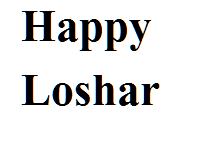 happy loshar