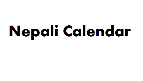 nepali calendar