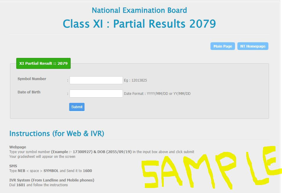 ntc neb result