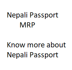 nepali passport mrp