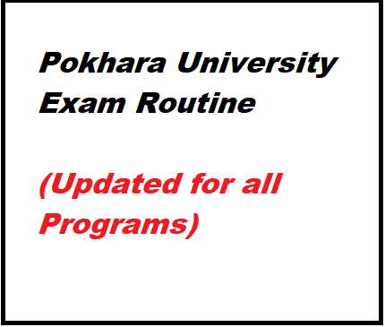 pokhara university exam routine