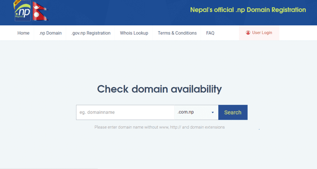 .com.np domain availability