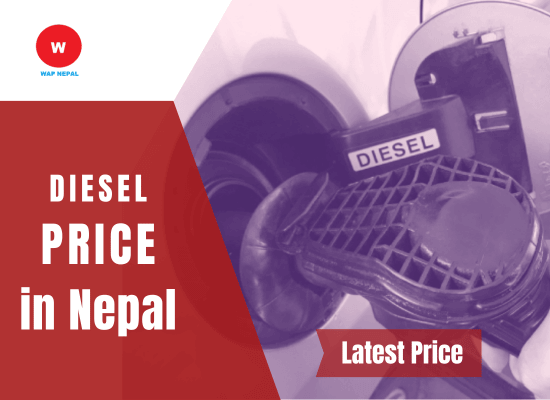 Today Diesel price in Nepal by Nepal Oil Corporation