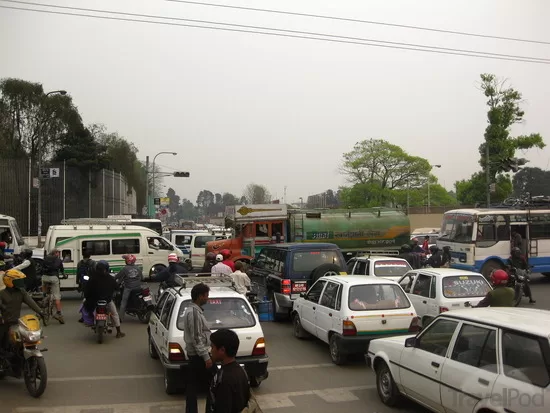 traffic chaos in Pokhara