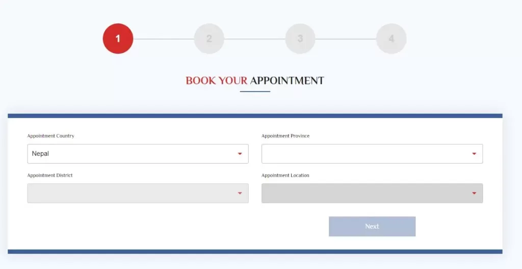 Book your appointment for E-Passport in Nepal