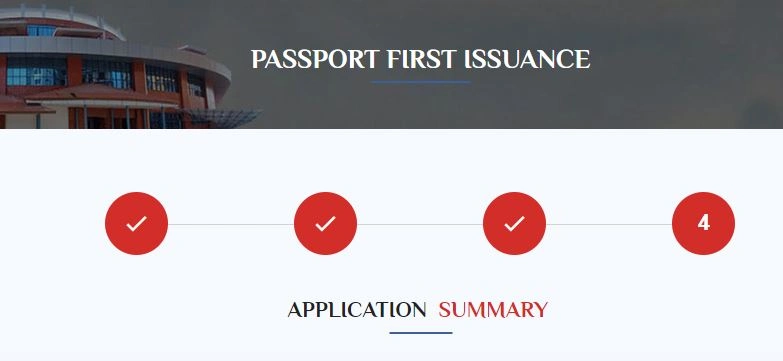 E-Passport Application Summary