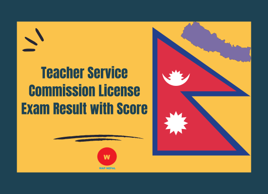 Teacher Service Commission License Exam Result with Score