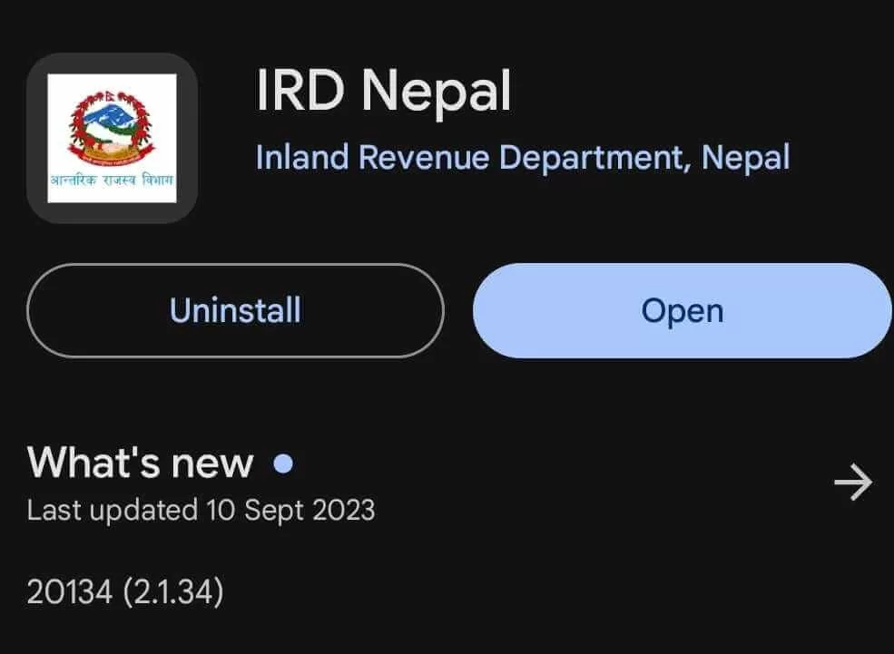 IRD Nepal Android App