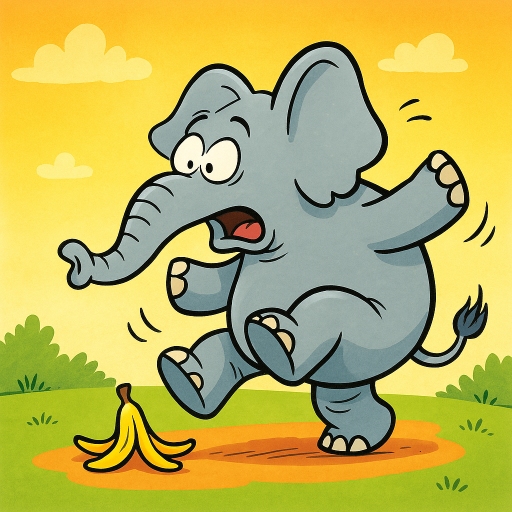 Captionless Image representing elephant and banana